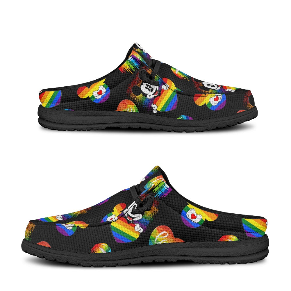 Mouse Pride MESH DUDE SHOES