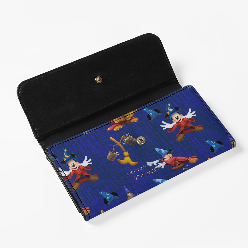 Mouse Sorcerer Long Folding Wallet