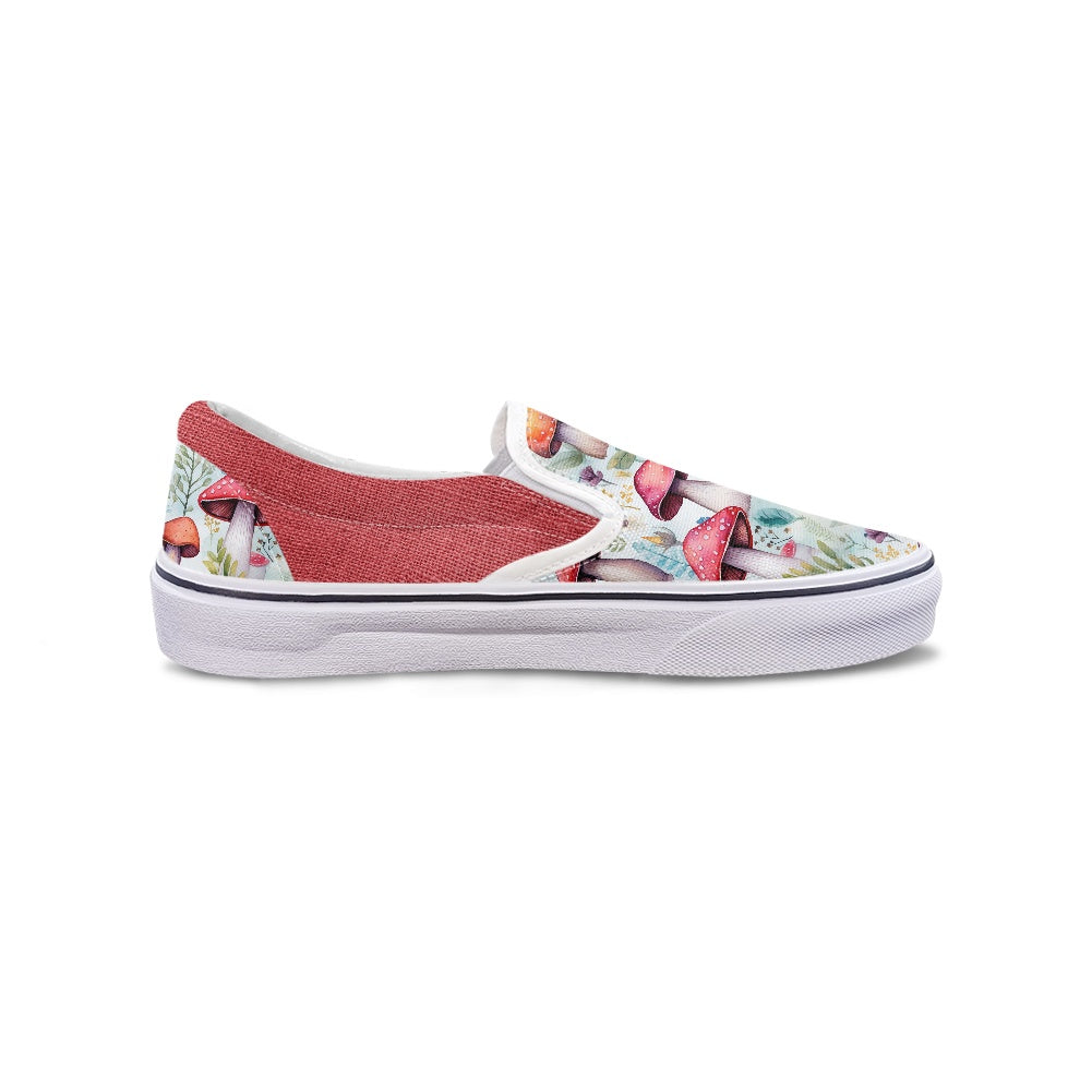 Red Mushroom Pedal canvas shoes for Adult