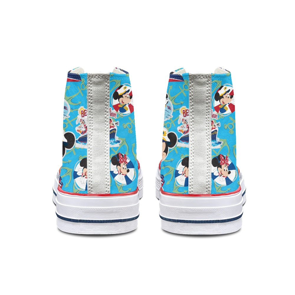 Cruise Mouse High Top Canvas Shoes