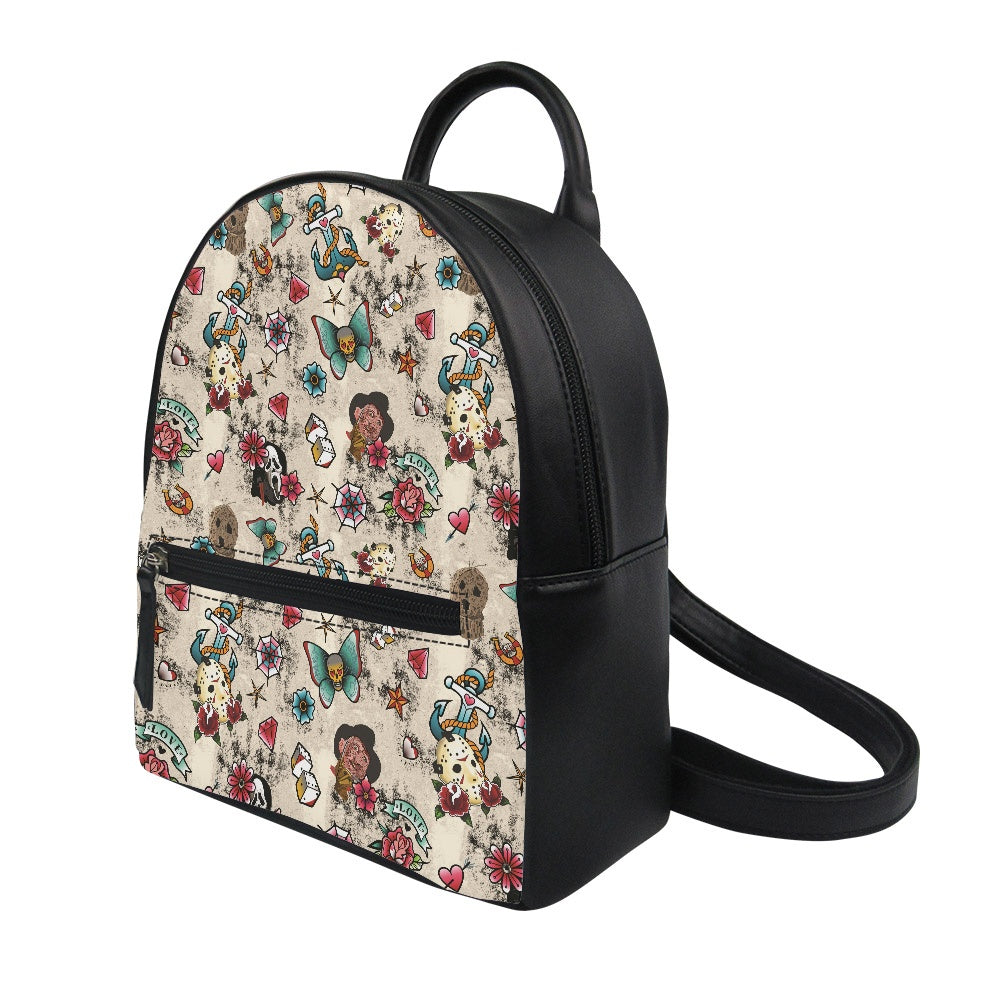 Horror Tattoo Small Backpack