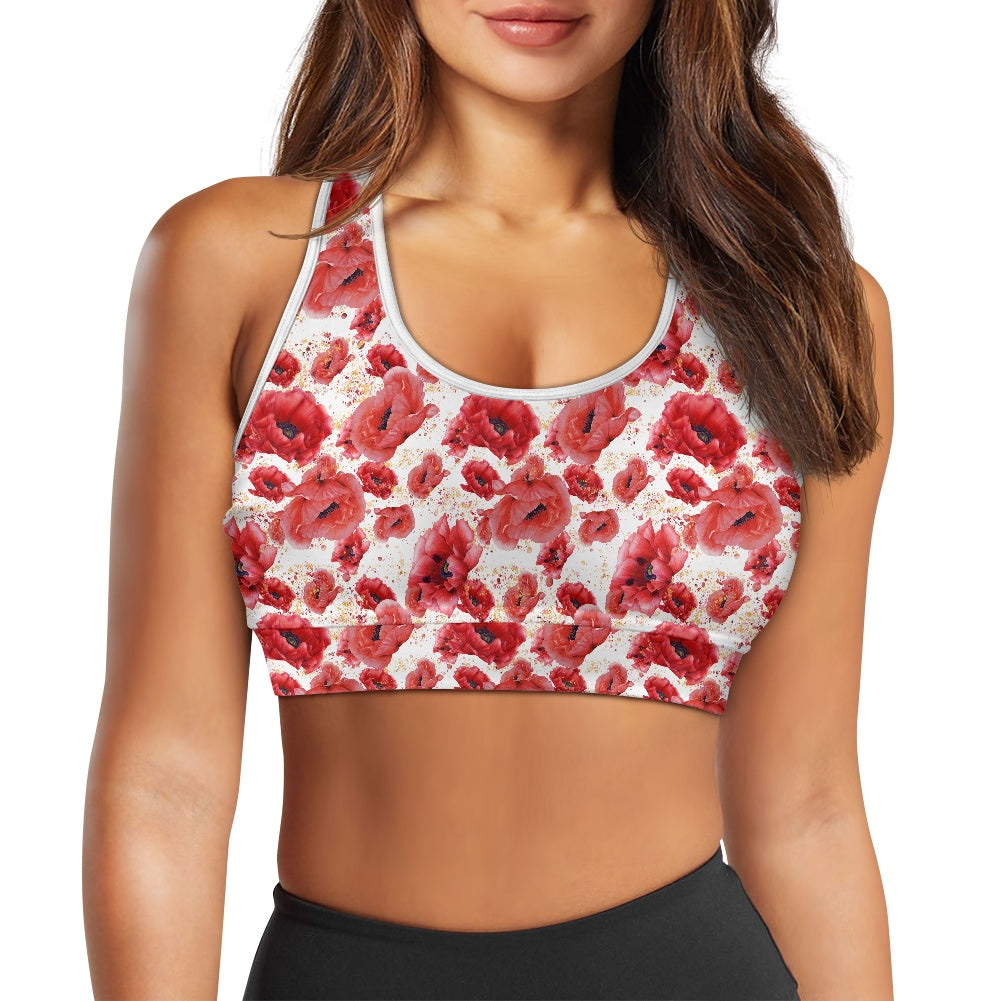 Poppies Women's Sports Vest