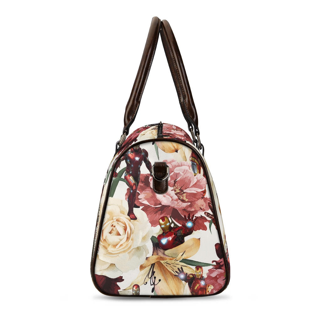 Floral Iron Travel Handbag