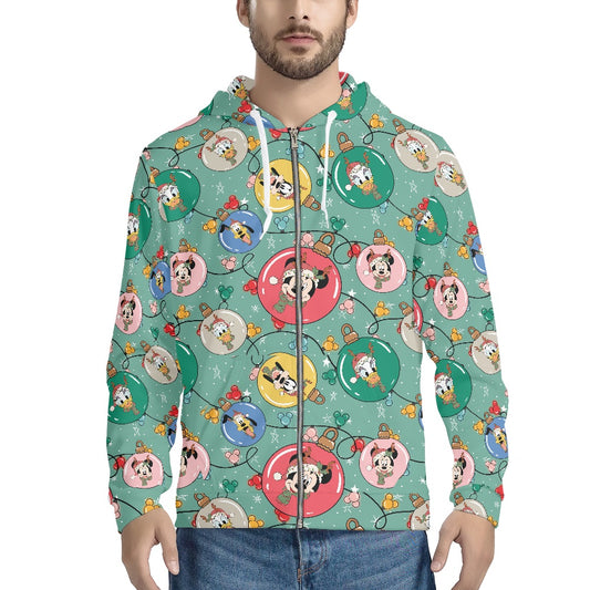 Ornament Pals Full print zip hooded hoodie