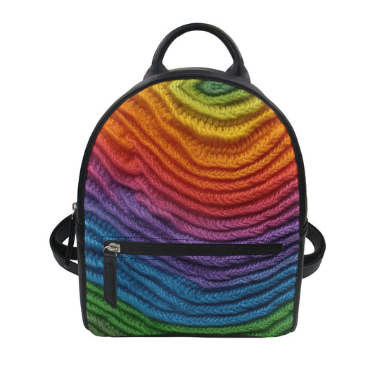 Ombré Knit Small Backpack