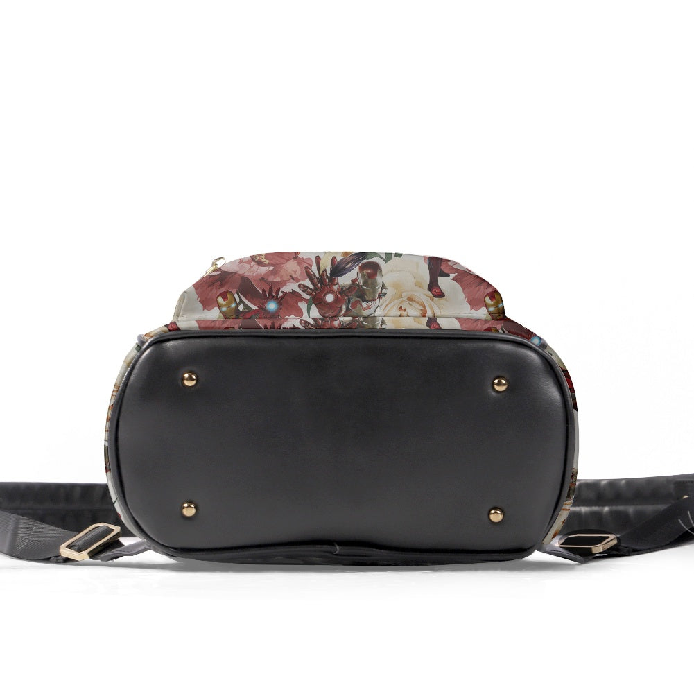 Floral Iron Casual Backpack for women