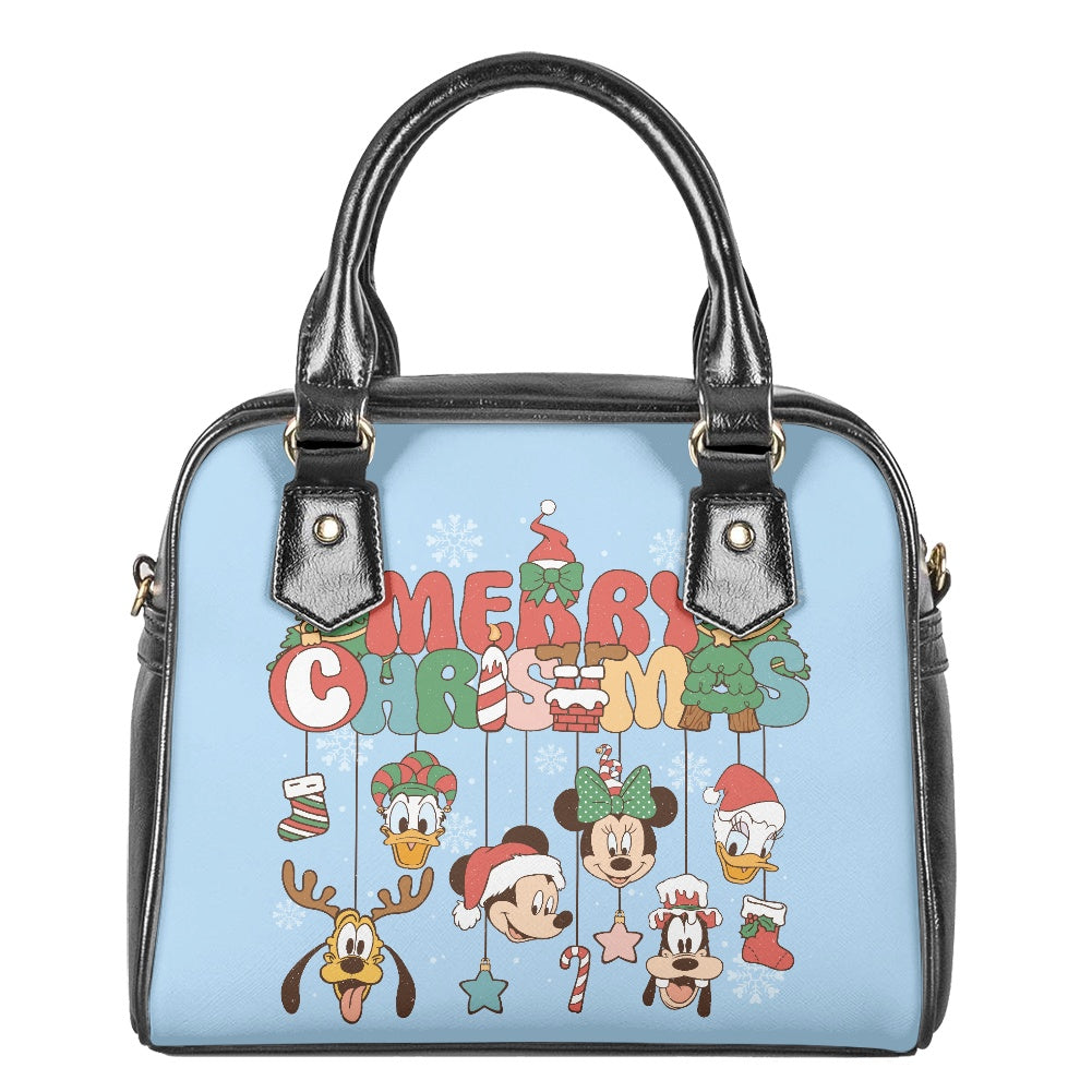 Merry Christmas Friends Bowler Bag