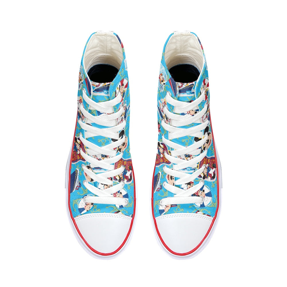 Cruise Mouse High Top Canvas Shoes