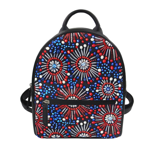 RWB Beaded Fireworks Small Backpack