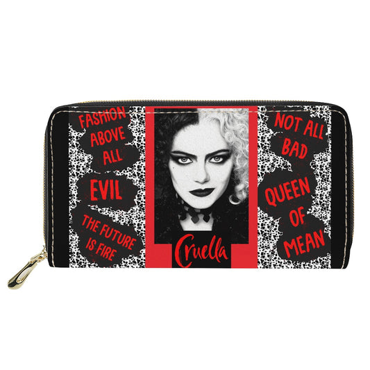 Evil Fashion PU wallet (nylon zipper)