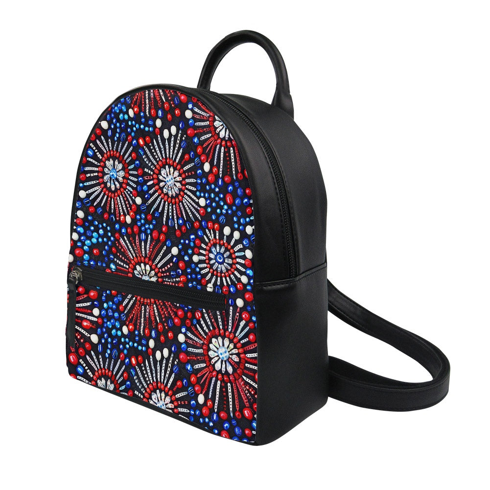 RWB Beaded Fireworks Small Backpack