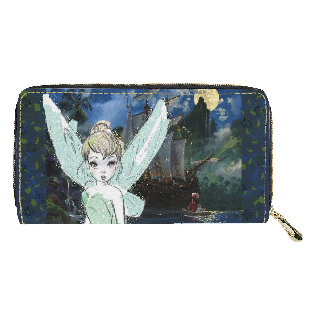 Tink Fairy PU wallet (nylon zipper)