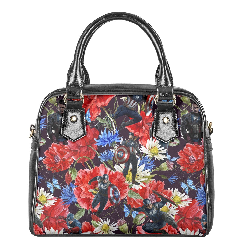 Floral Cap Bowler Bag