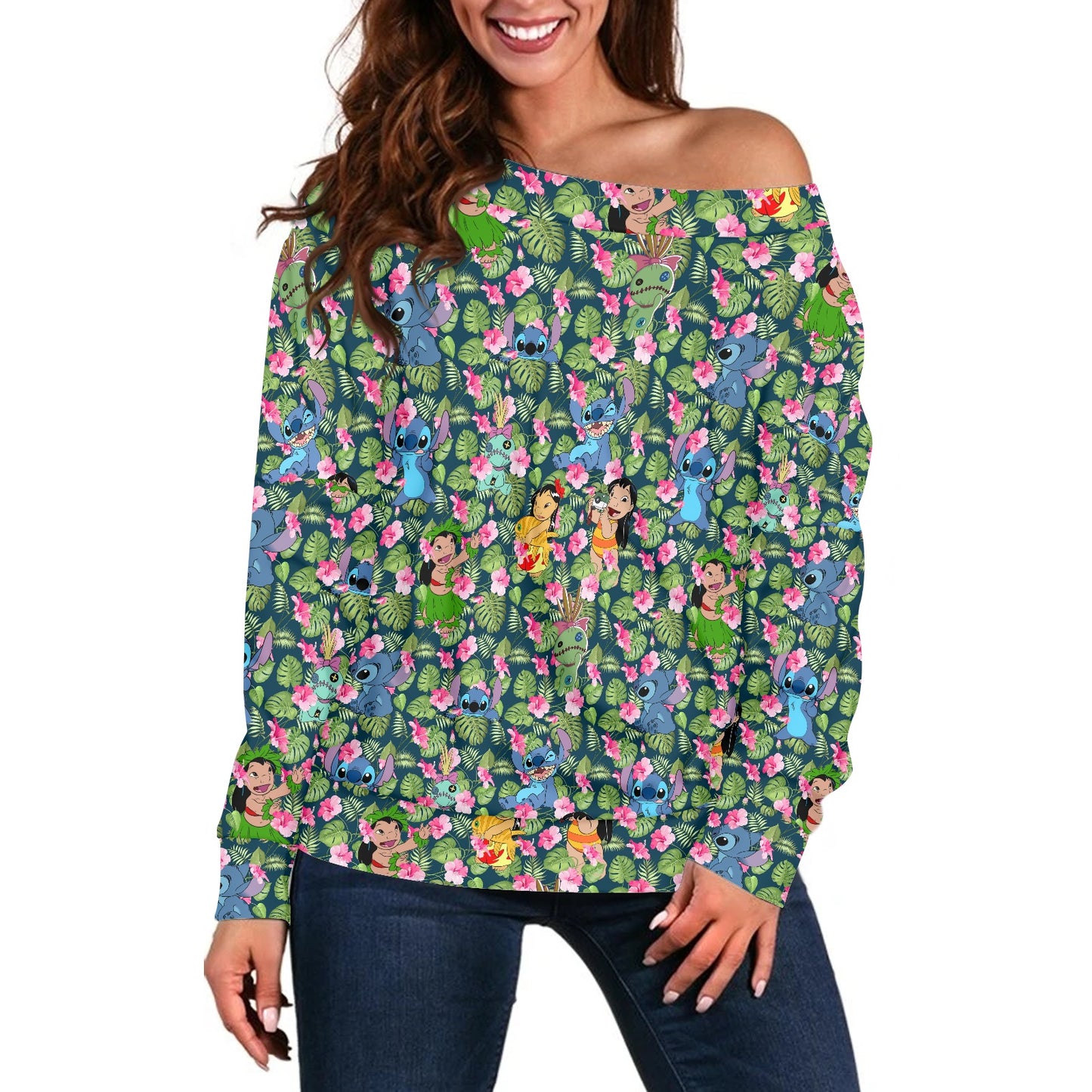 Hawaiian Alien Women's one-shoulder top