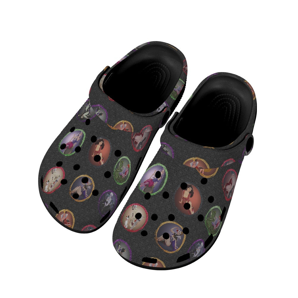 Villain Babes Adult Crocs Black Sole