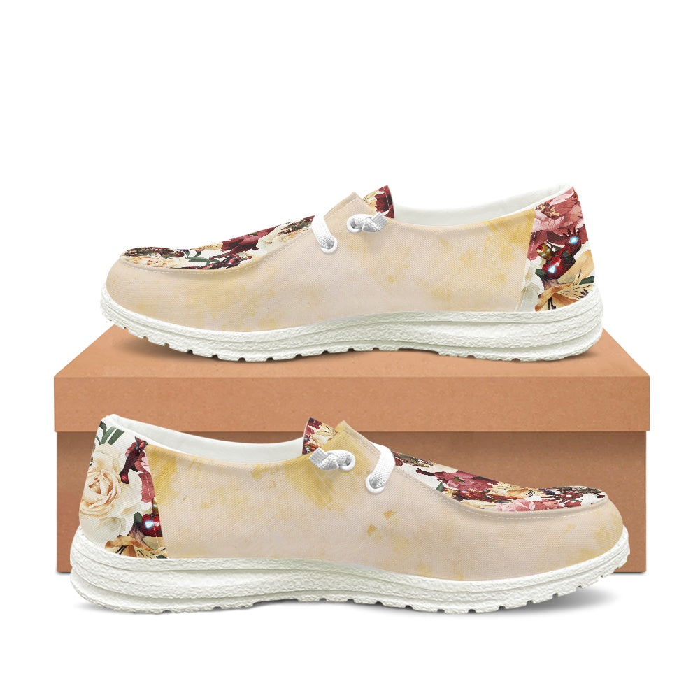 Floral Iron Men's Lace Up Loafers