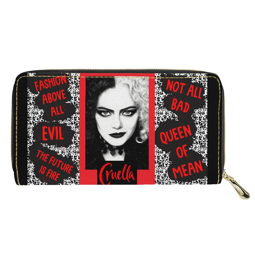 Evil Fashion PU wallet (nylon zipper)