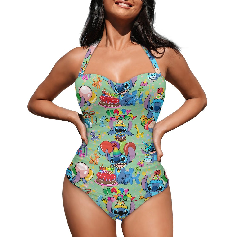 Birthday Alien Strappy one piece