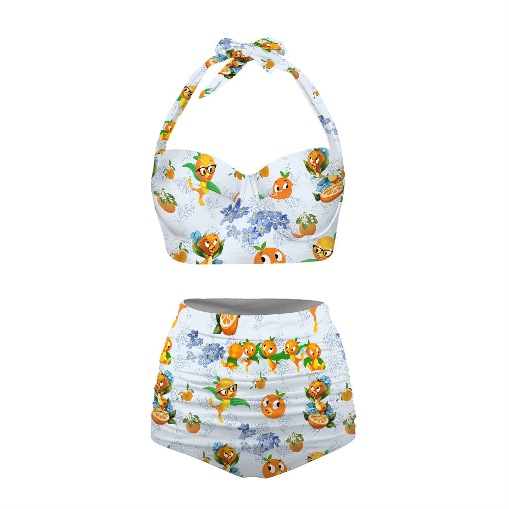 Classic Orange Bird Two-piece Swimsuit