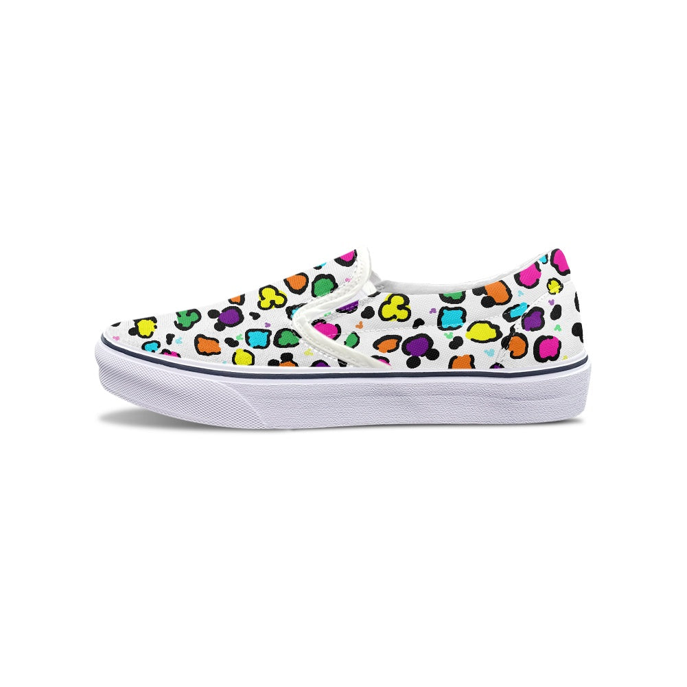 Neon Spots Pedal canvas shoes for Adult