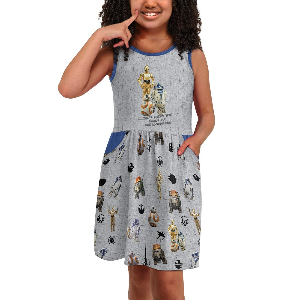 Droids Girl's dress with pockets