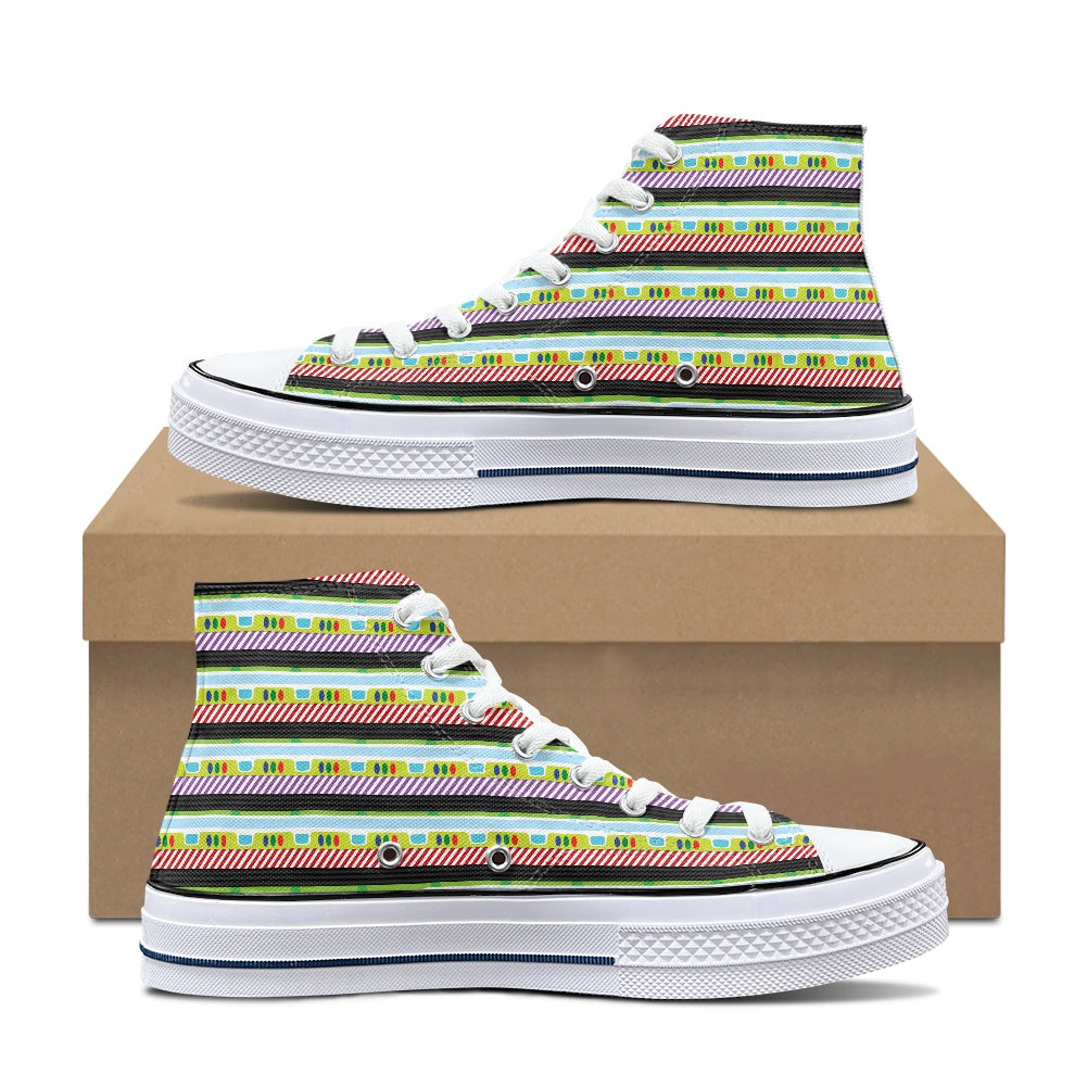 Toy Box- Alien/ Buzz- High Top Canvas Shoes