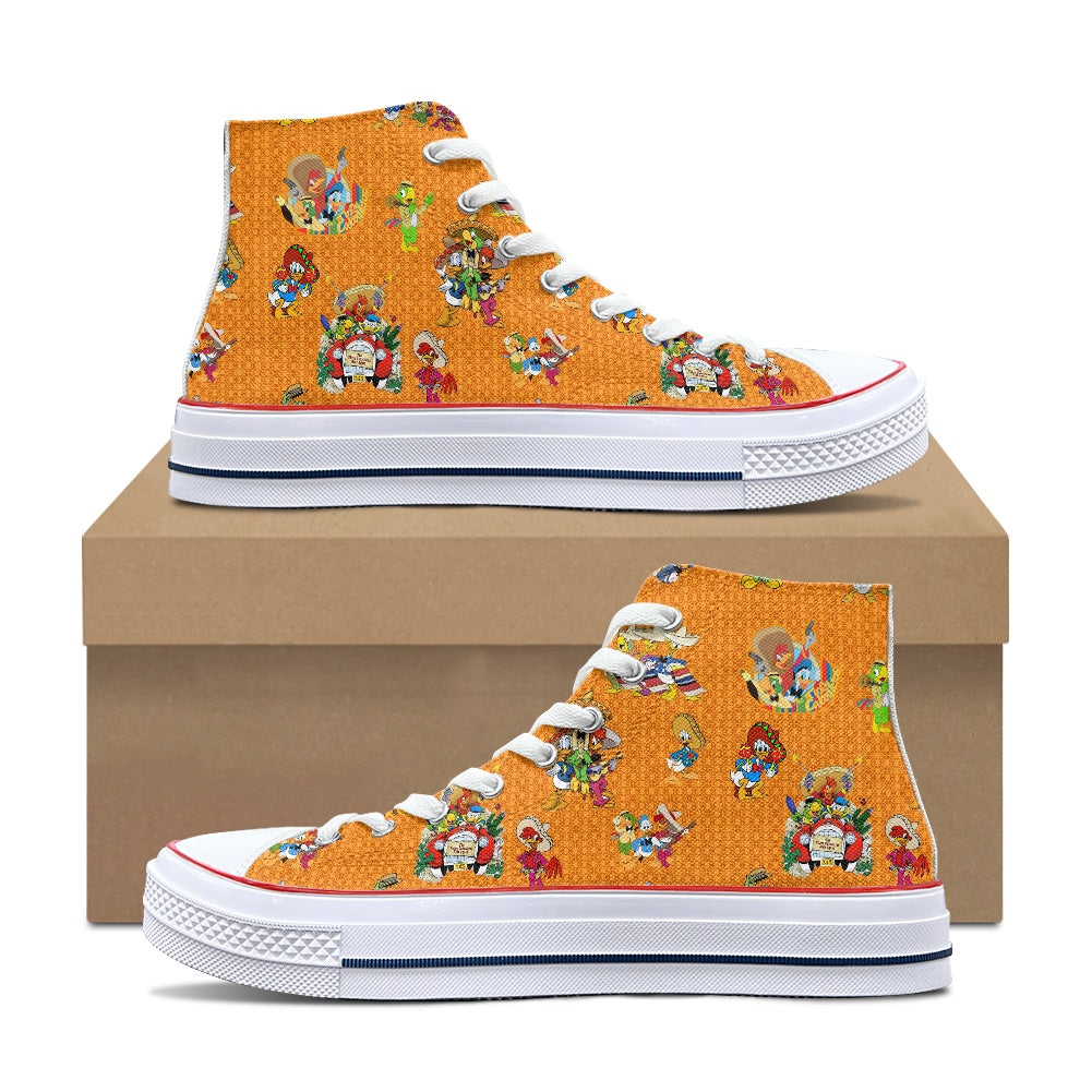 3 Amigos High Top Canvas Shoes