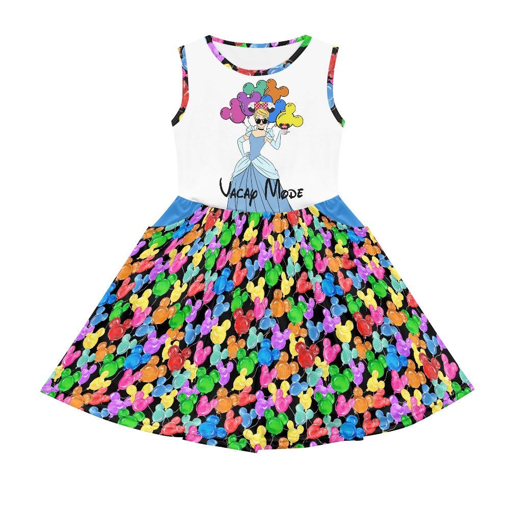 Mouse Balloons- Cindy- Girl's dress with pockets