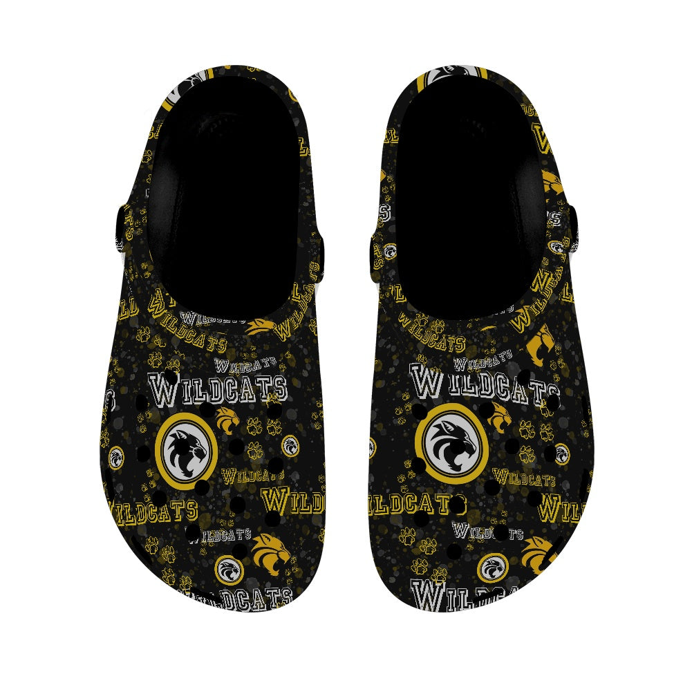 Wildcats Crocs Black Sole