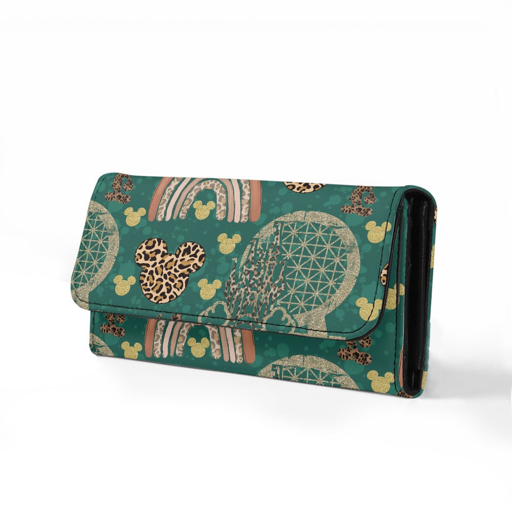 Cheetah Rainbow Long Folding Wallet