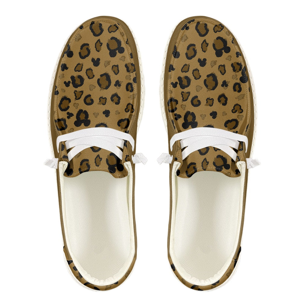 Cheetah Mouse Men's Lace Up Loafers