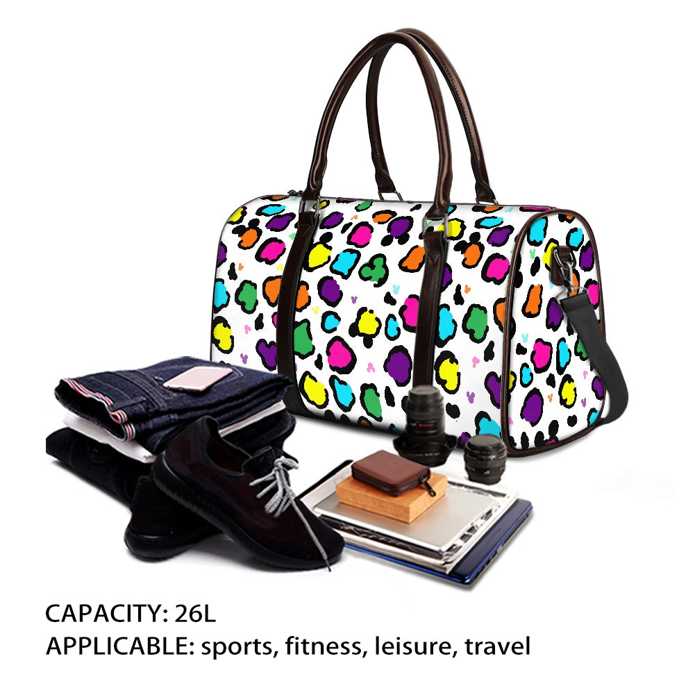 Neon Spots Travel Handbag