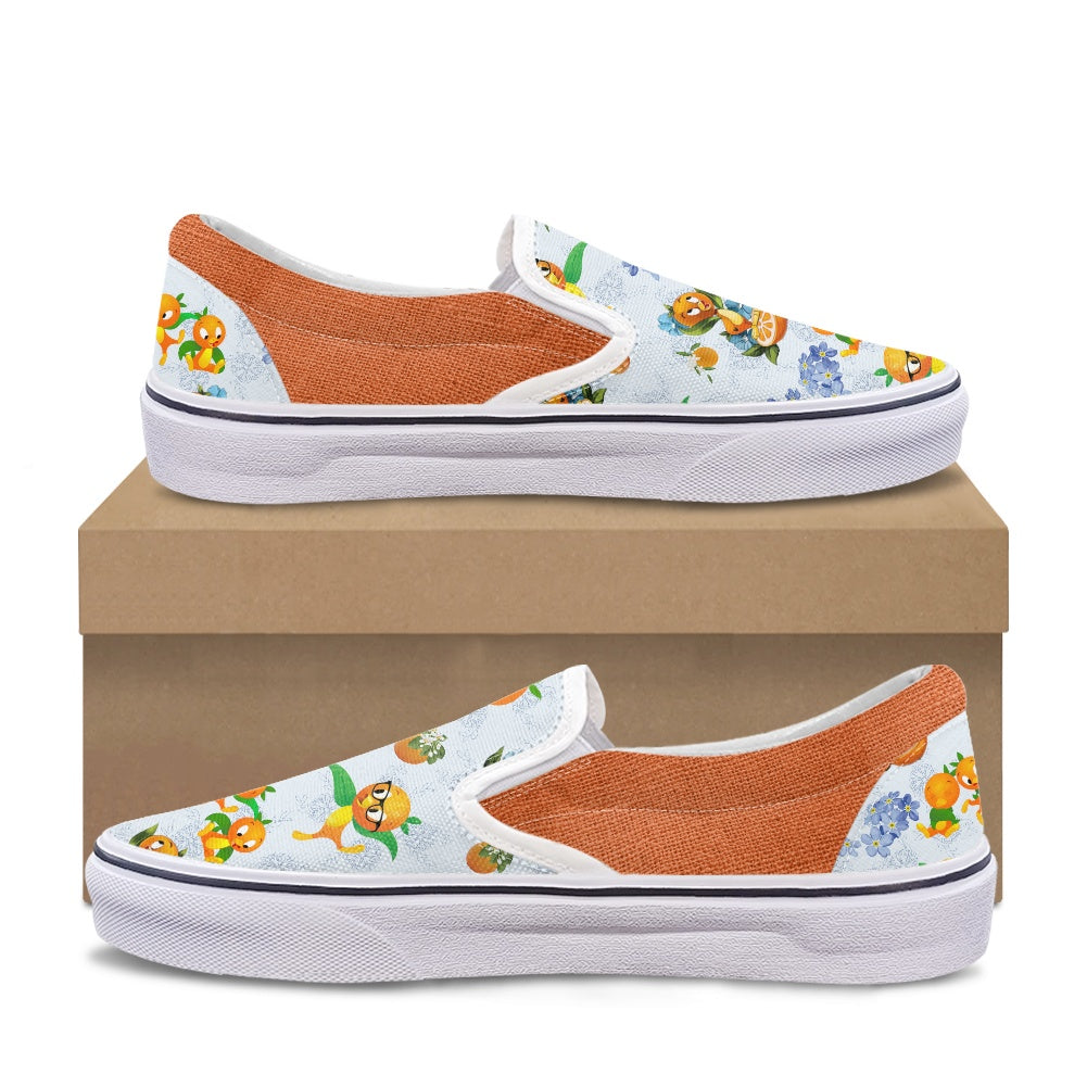 Classic Orange Bird Pedal canvas shoes for Adult