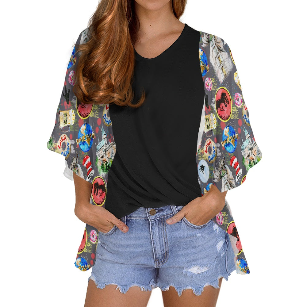 Universal Women's cardigan chiffon shirt