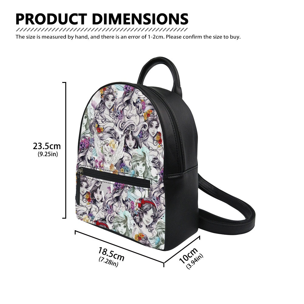 Floral Princess Small Backpack