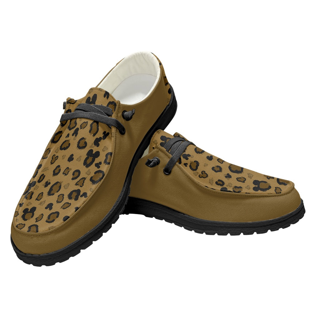 Cheetah Mouse Men's Lace Up Loafers