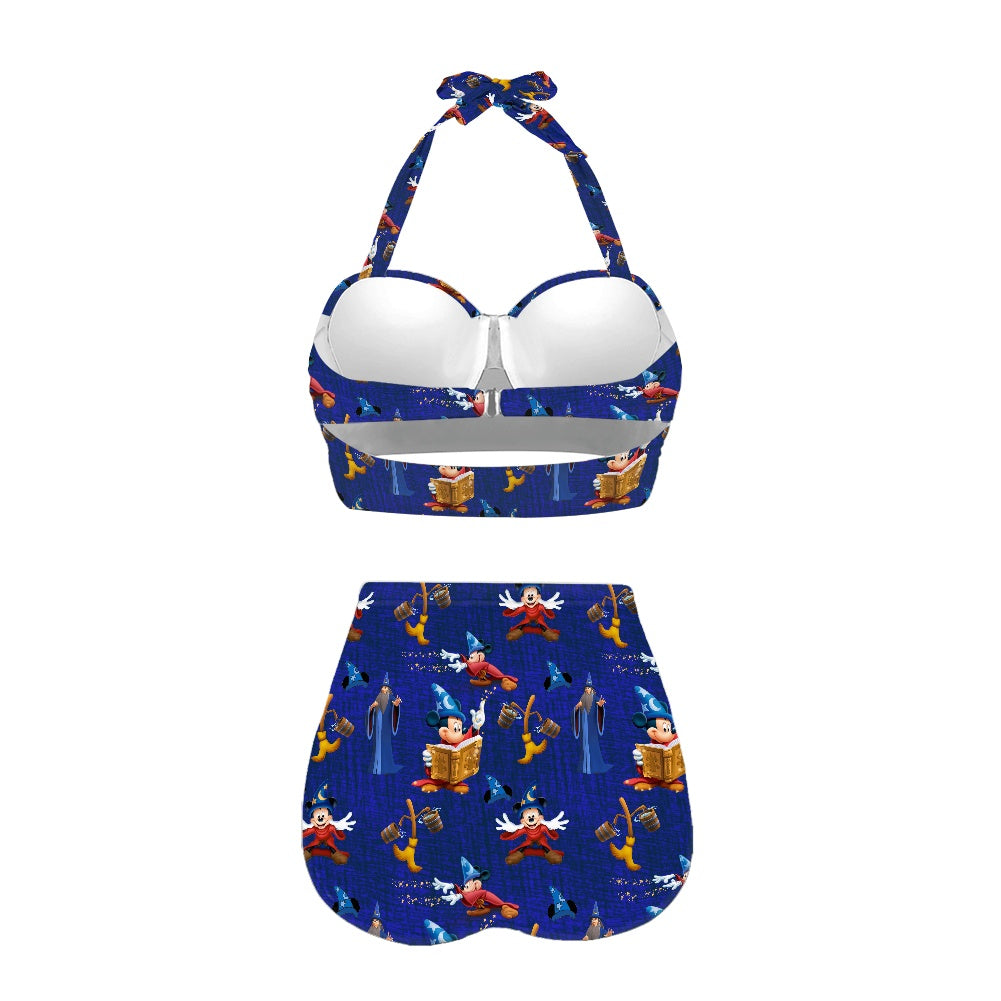 Mouse Sorcerer Two-piece Swimsuit