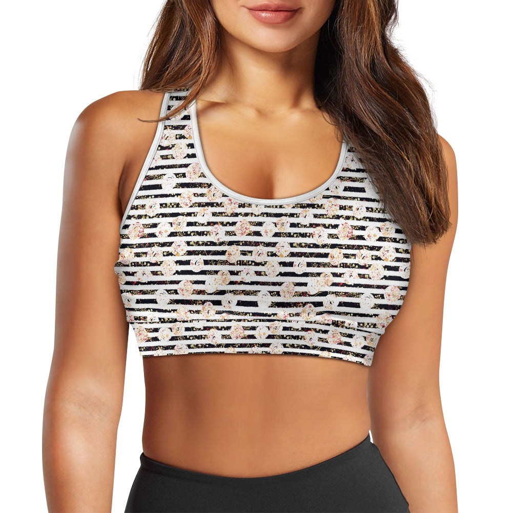 Polka Stripe Women's Sports Vest