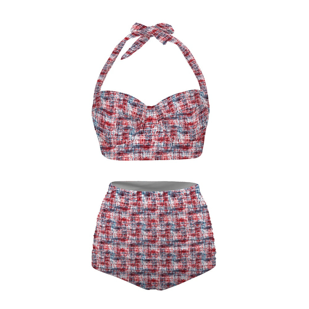 RWB Crosshatch Two-piece Swimsuit