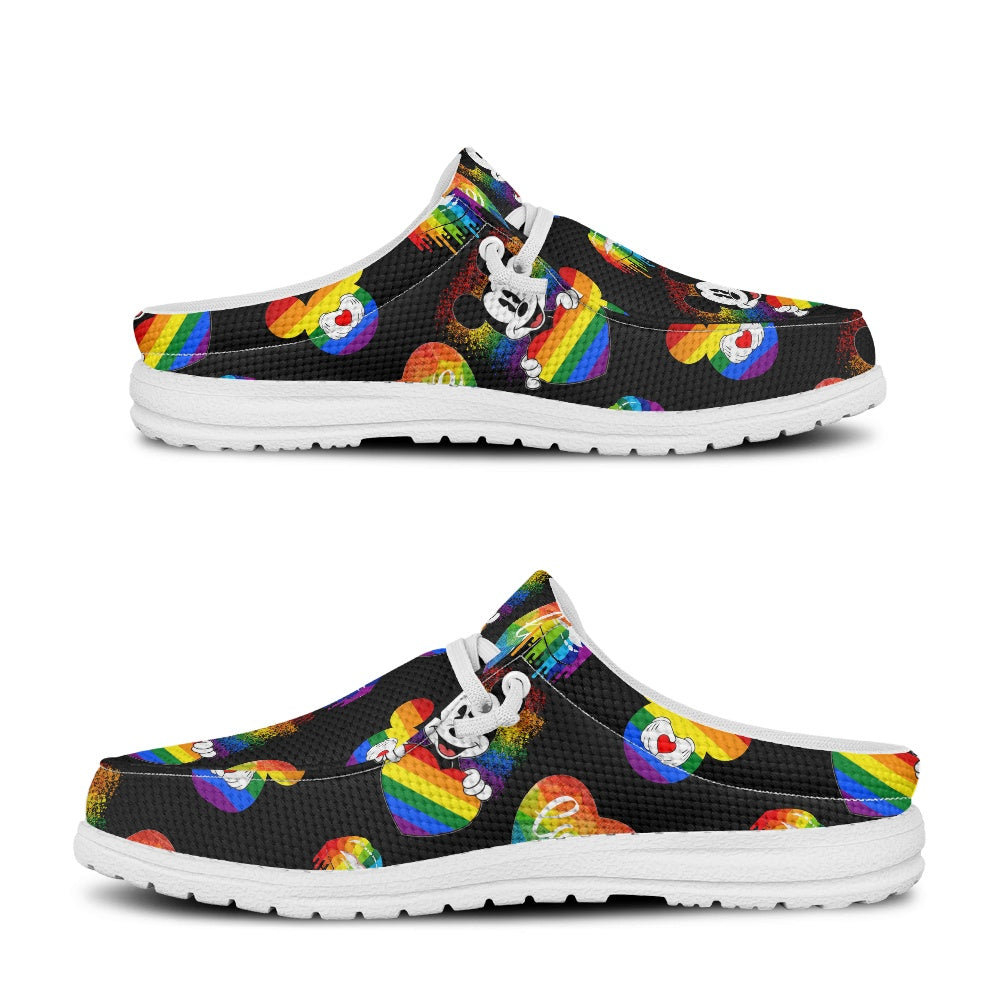 Mouse Pride MESH DUDE SHOES