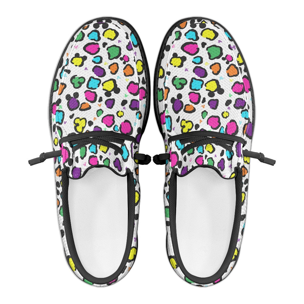 Neon Spots MESH DUDE SHOES