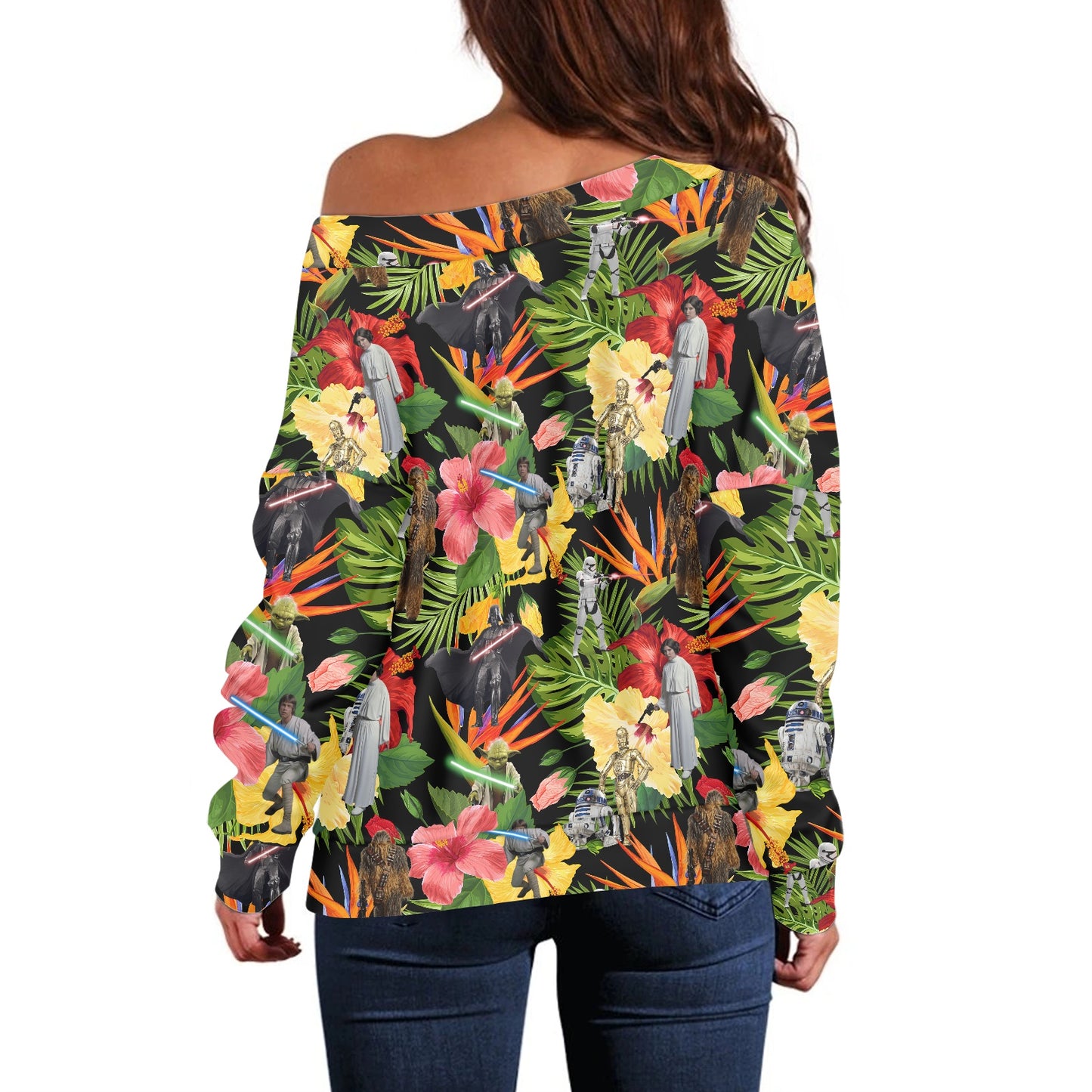 Tropical SW Women's one-shoulder top