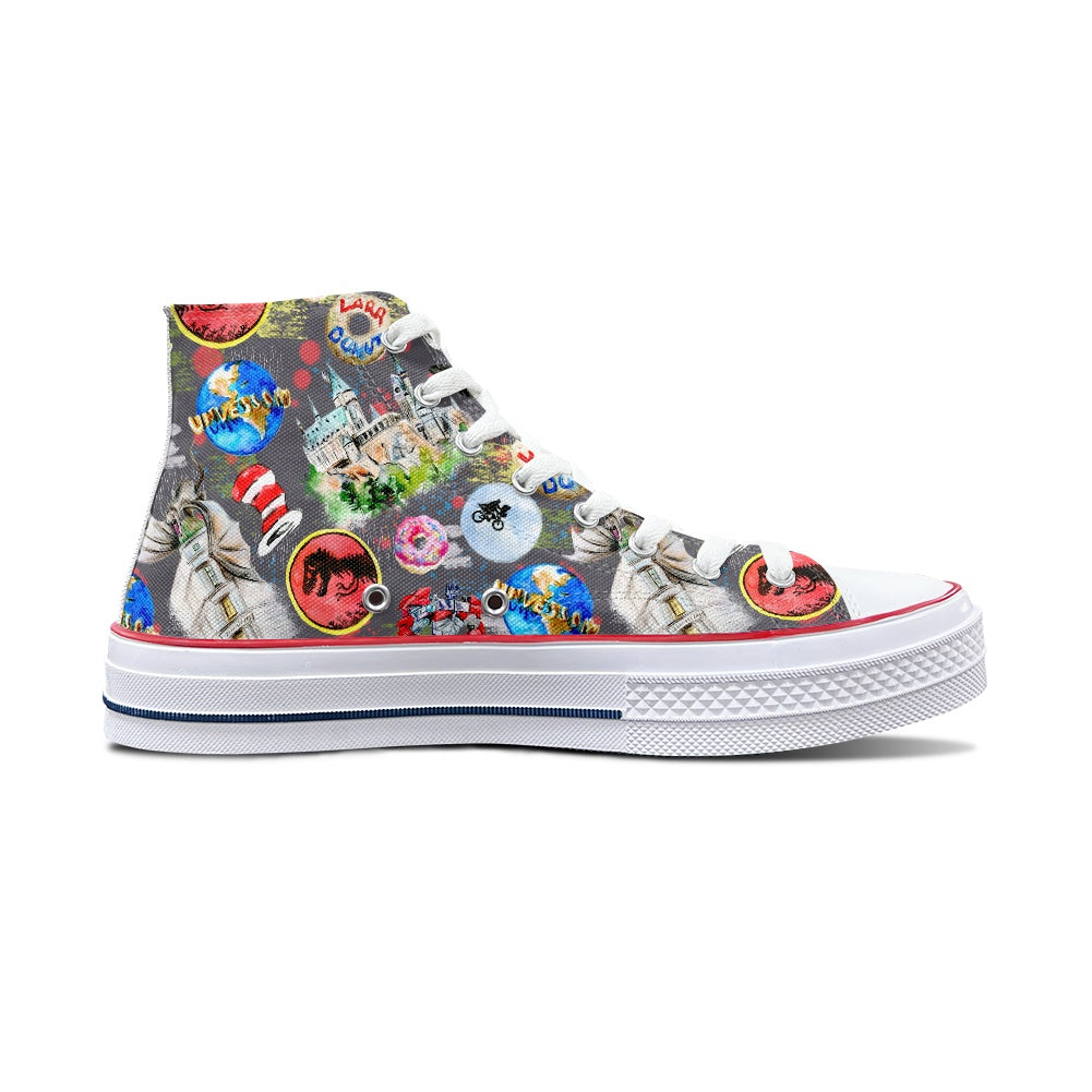 Universal High Top Canvas Shoes