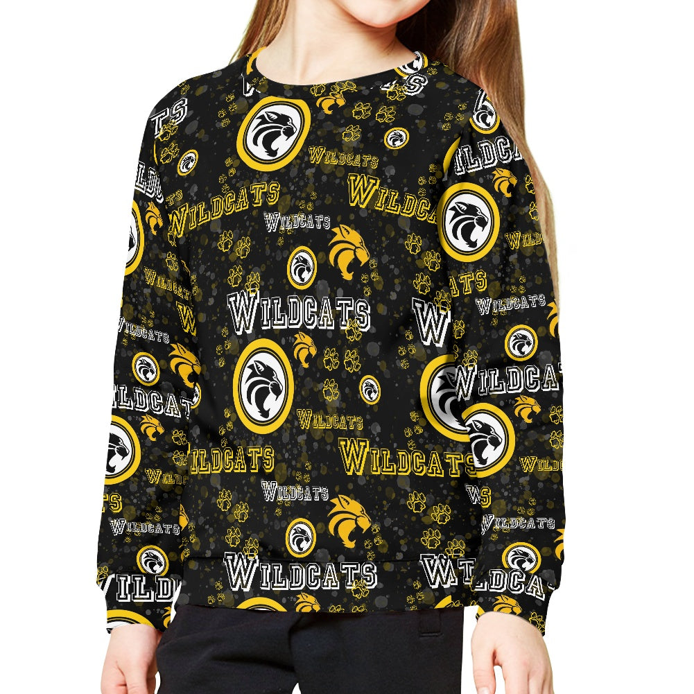 Wildcats All-Over Print Kid's Sweatshirt