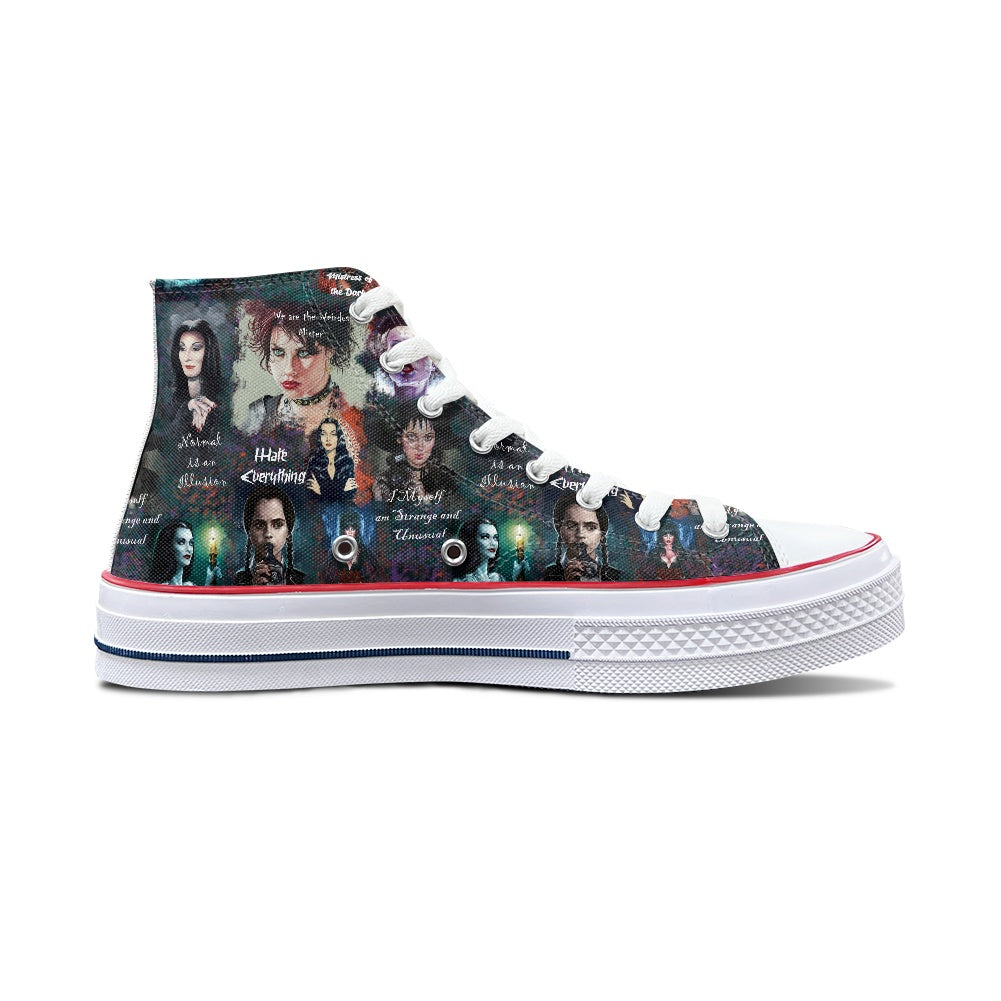 Spooky Babes High Top Canvas Shoes