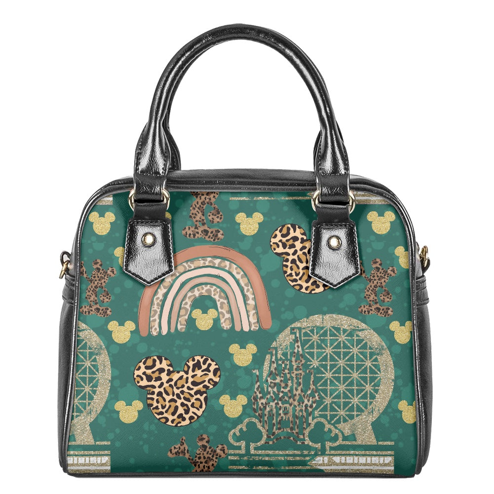 Cheetah Rainbow Bowler Bag