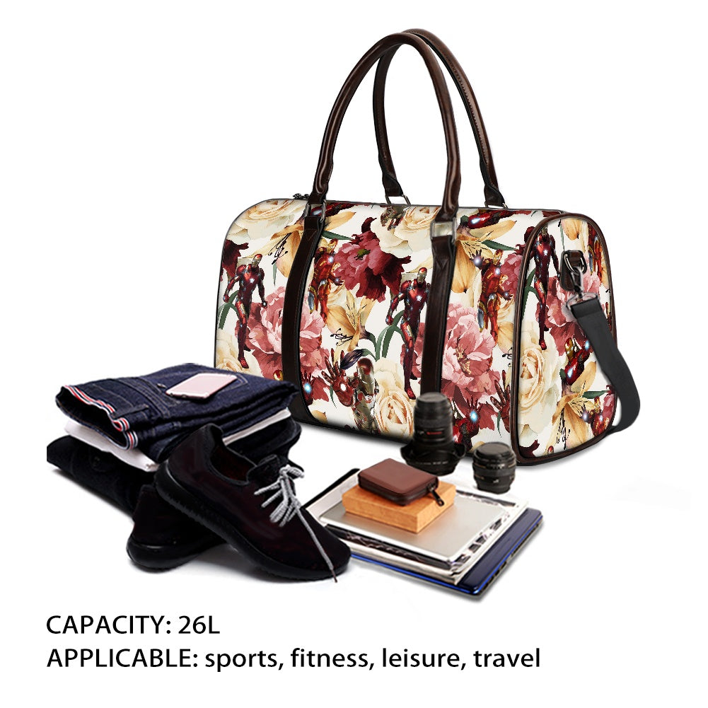 Floral Iron Travel Handbag