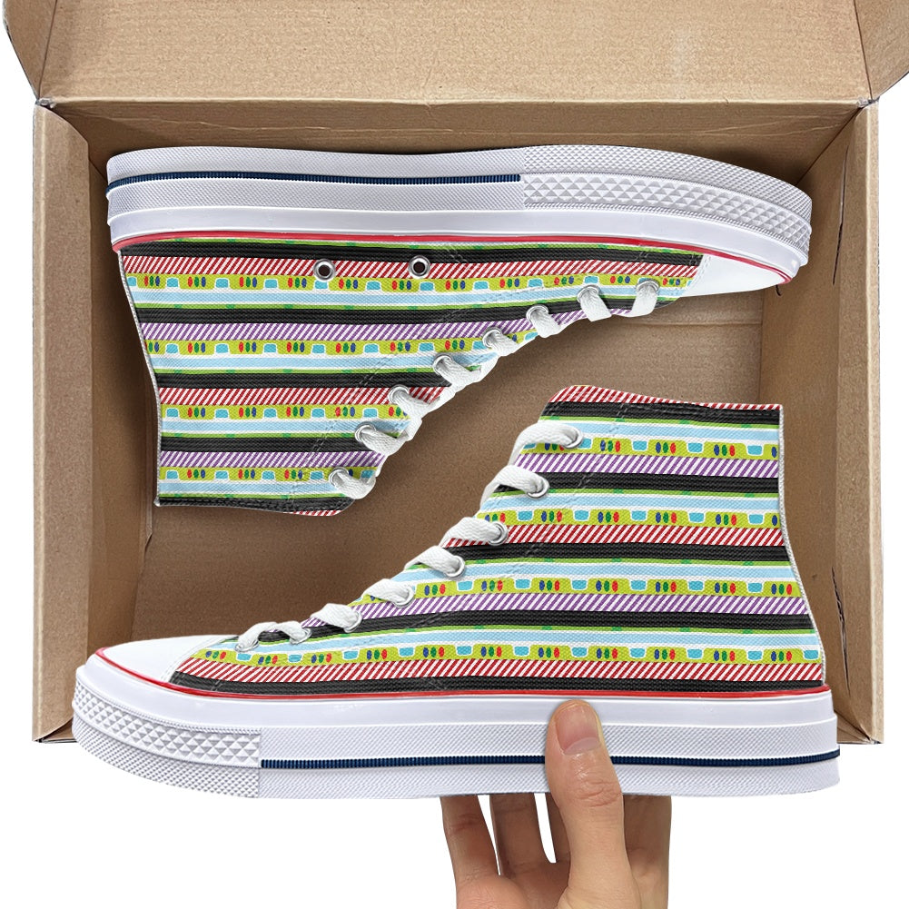 Toy Box- Buzz- High Top Canvas Shoes