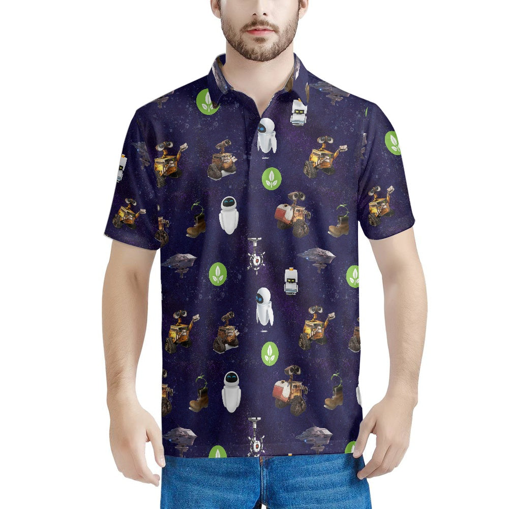 Space Robots Polo T-shirt