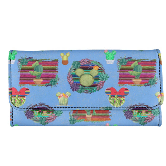 Mouse Cactus Long Folding Wallet